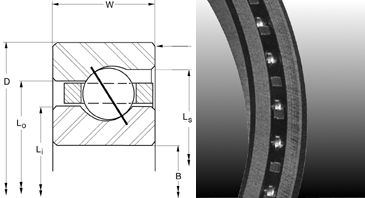 Thin Section Ball Bearings Angular Contact A Type