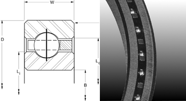Thin Section Ball Bearing Radial Contact C Type
